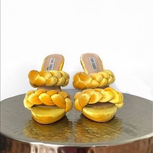 Yellow Heeled Statement “slipper”
